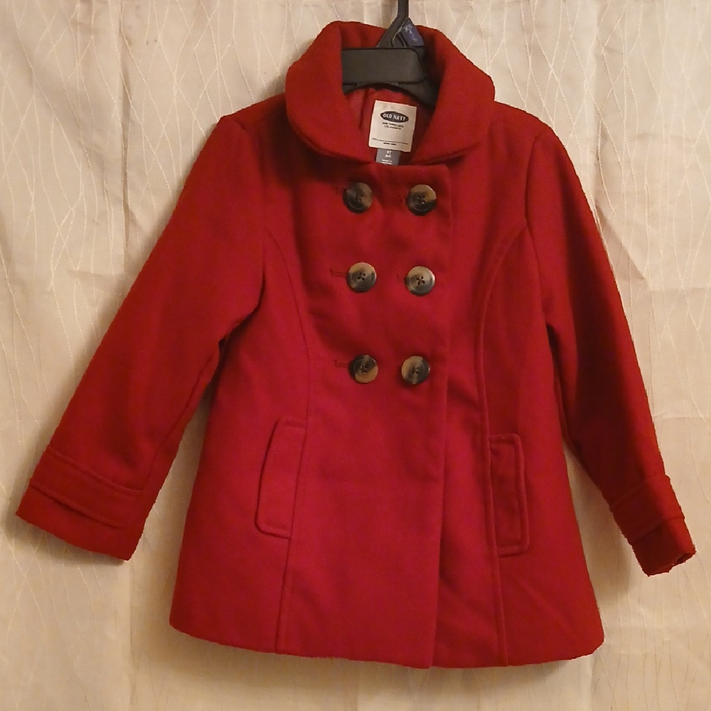 Old Navy Red Kids Pea Coat